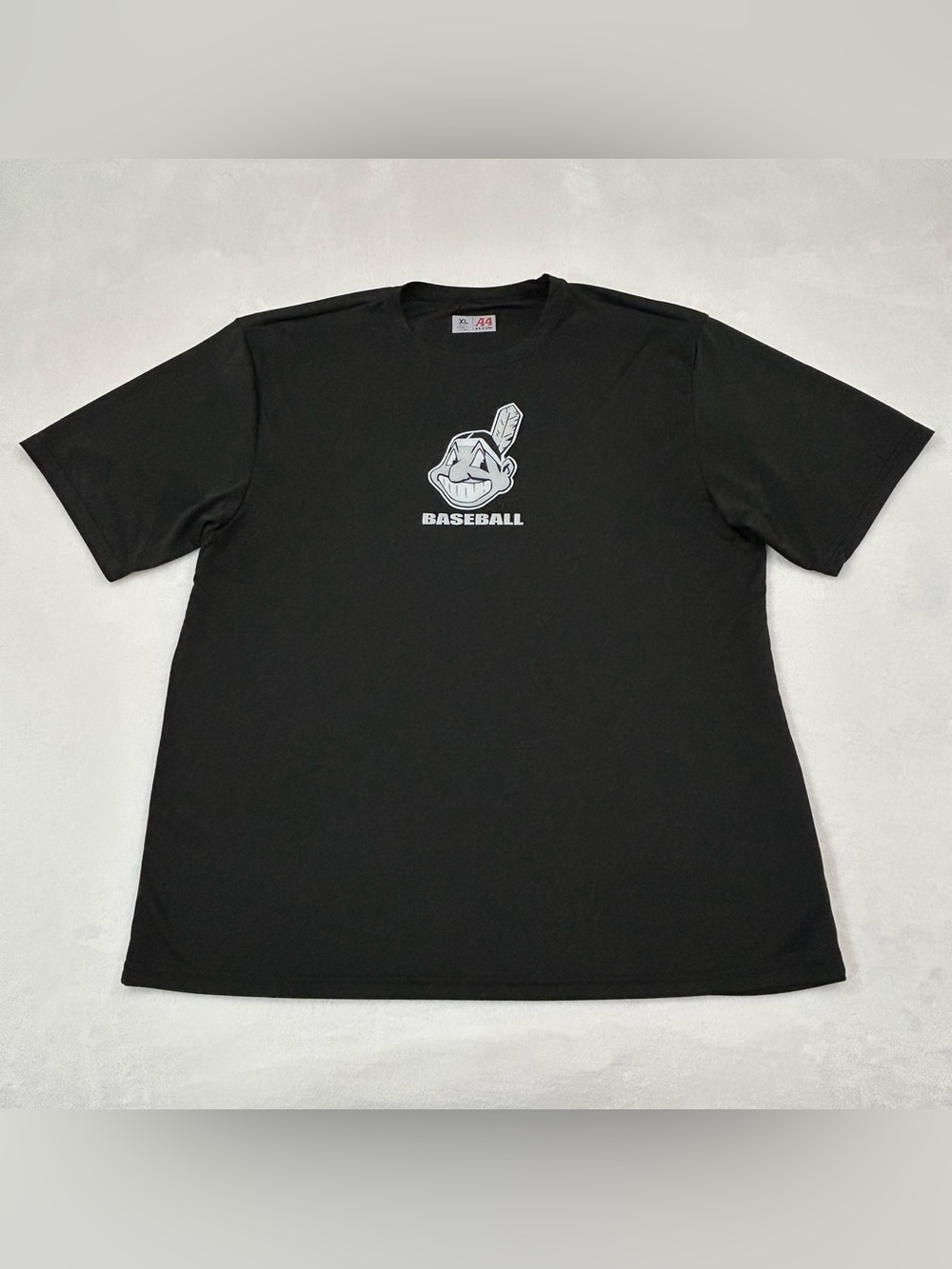 Vintage Cleveland Indians Baseball Black Short Sleeve Tee Shirt Men’s XL